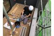 外部器具取付工事の真っ最中